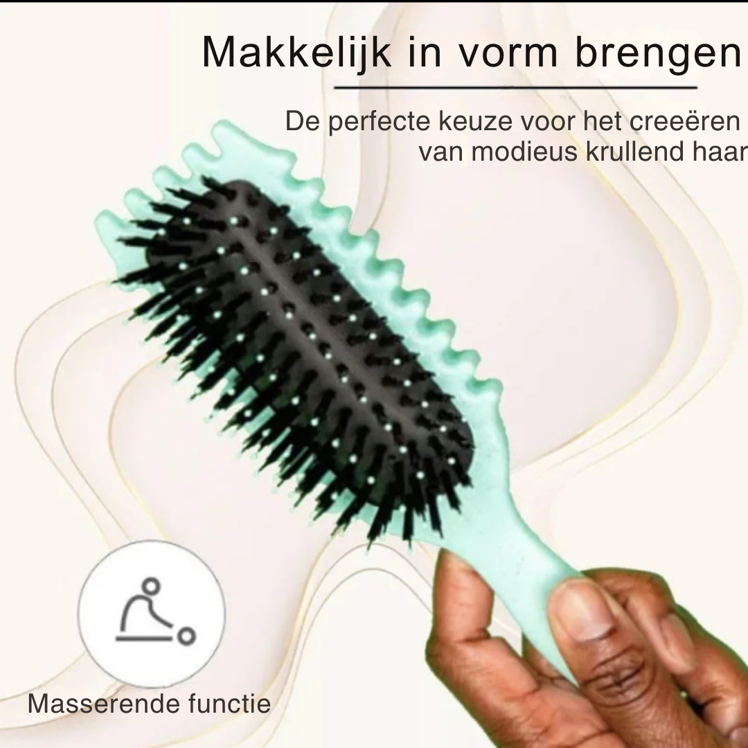 Krullenborstel™- Transformeer je krullen met de krullenborstel™ - de ultieme haarstyling tool!