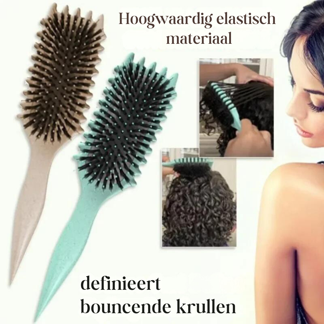 Krullenborstel™- Transformeer je krullen met de krullenborstel™ - de ultieme haarstyling tool!