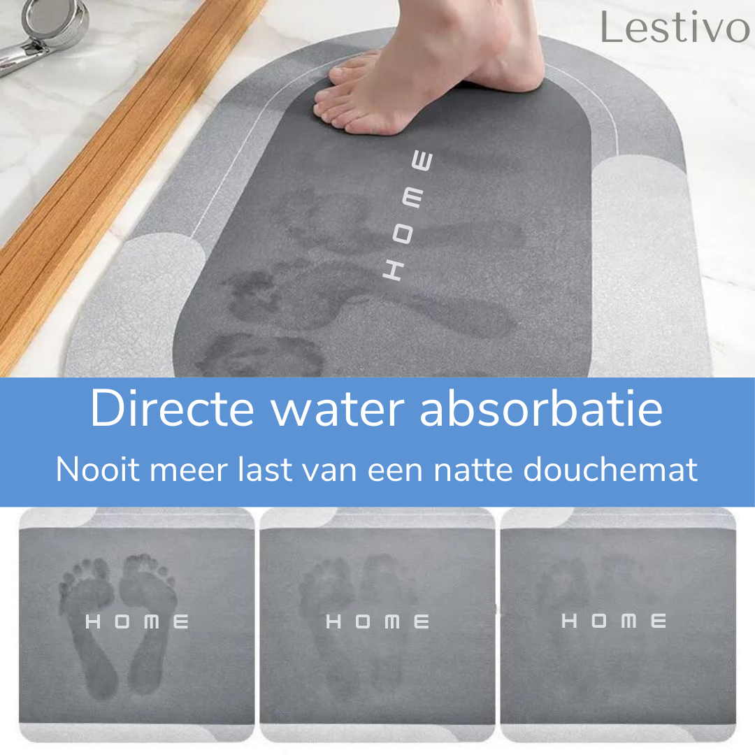 Drystep MAX ™ | De absorberende douchemat, die jou badkamer droog houdt.